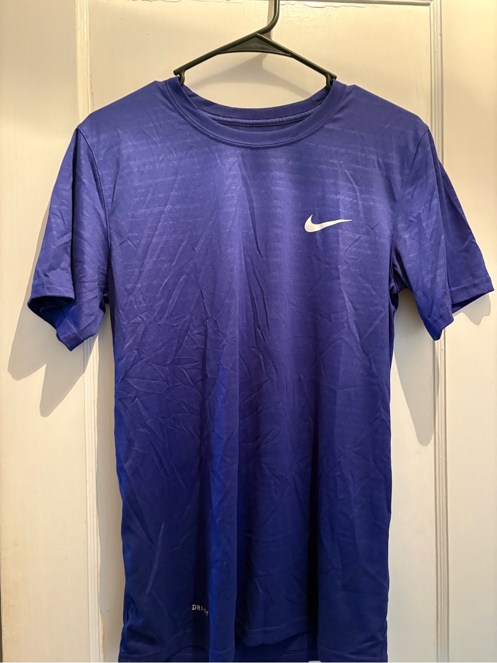 Nike Men's Short-Sleeve Athletic Tee in Deep Purple with White Swoosh—Never worn